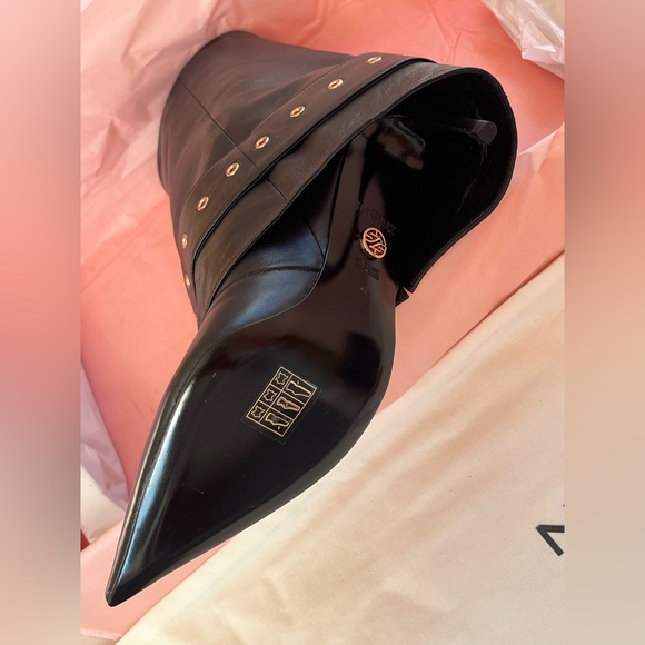 Ingiliz Mia 06 Black Smooth Leather Boots - Picture 7 of 10